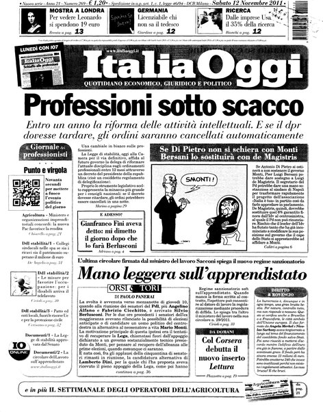 Italia oggi : quotidiano di economia finanza e politica